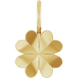14K Gold Four-Leaf Clover Pendant – 17.48x10.74mm - Yellow Gold