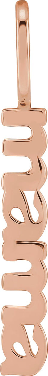 14K Gold Mama Pendant - Rose Gold - view 3