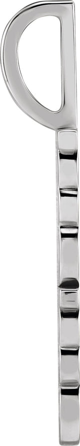 10K Gold Mama Pendant - White Gold - view 4
