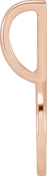 14K Gold Smiley Face Pendant - Rose Gold - view 5