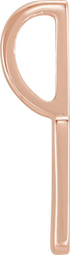 14K Gold Pierced Heart Pendant - Rose Gold - view 5