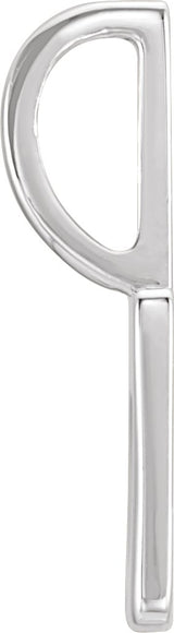 14K Gold Pierced Heart Pendant - White Gold - view 4