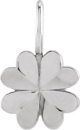 Platinum Four-Leaf Clover Pendant - view 4