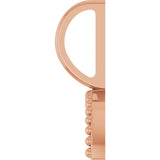 14K Gold Rainbow Pendant - Rose Gold - view 3
