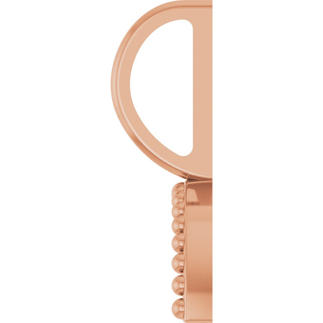 14K Gold Rainbow Pendant - Rose Gold - view 3