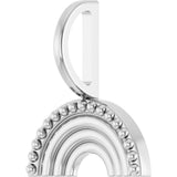 14K Gold Rainbow Pendant - White Gold - view 2