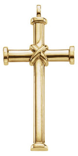 14K Gold Cross Pendant – 51x26.25mm - Yellow Gold