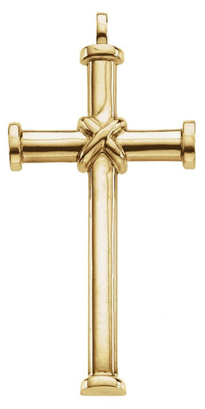 14K Gold Cross Pendant – 51x26.25mm - Yellow Gold