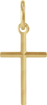 14K Gold Cross Pendant – 13x8.5mm