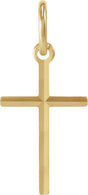 14K Gold Cross Pendant – 13x8.5mm
