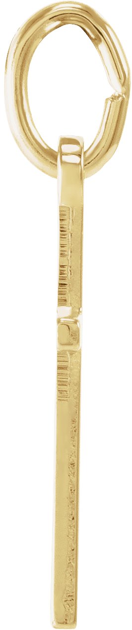 14K Gold Cross Pendant – 13x8.5mm - view 2