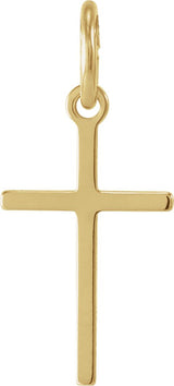 14K Gold Cross Pendant – 13x8.5mm - view 3