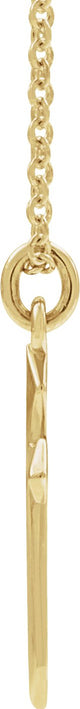 14K Gold Cross Necklace or Pendant – 10x6mm - Yellow Gold - view 2
