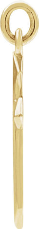 14K Gold Cross Necklace or Pendant – 10x6mm - Yellow Gold - view 2