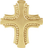 14K Gold Cross Pendant – 19.75x17mm - Yellow Gold