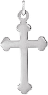 Platinum Cross Necklace or Pendant – 12x7.8mm - view 3