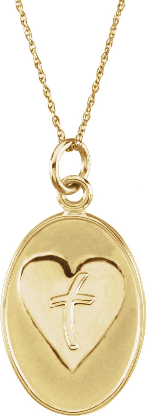 14K Gold Comfort Wear Jewelry Loss of a Father Necklace