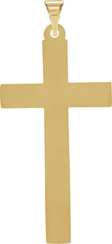 14K Gold Cross Pendant – 31.5x17mm - Yellow Gold - view 3
