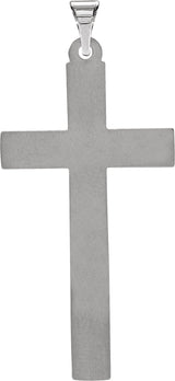 Platinum Cross Pendant – 31.5x17mm - view 3