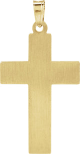 14K Gold Cross Pendant – 32.1x17.1mm - view 3