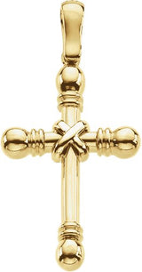 14K Gold Cross Pendant – 41.5x22.25mm - Yellow Gold