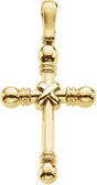 14K Gold Cross Pendant – 41.5x22.25mm - Yellow Gold