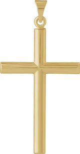 14K Gold Cross Pendant – 31.5x20mm - Yellow Gold