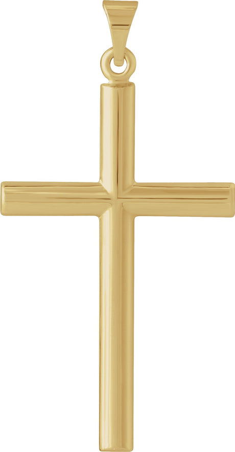 14K Gold Cross Pendant – 31.5x20mm - Yellow Gold