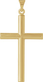 14K Gold Cross Pendant – 31.5x20mm - Yellow Gold