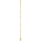 14K Gold Sideways Cross Bracelet - Yellow Gold - view 3