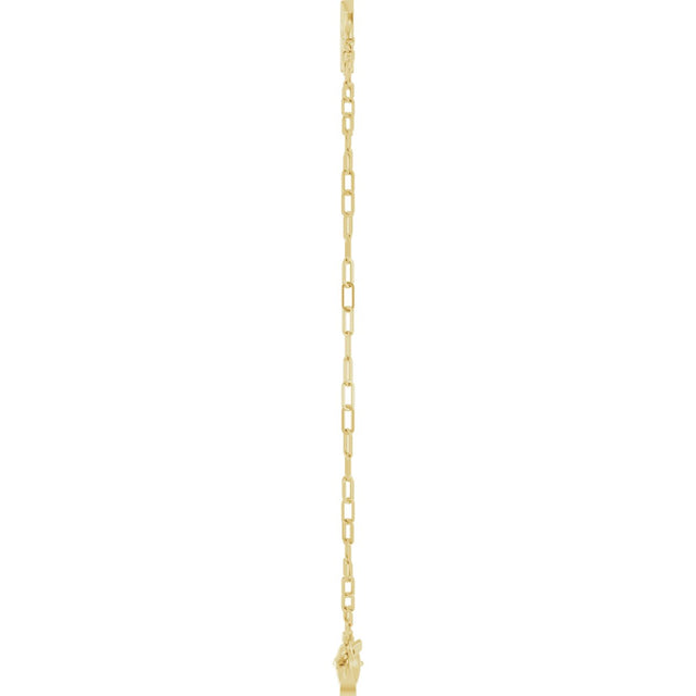 14K Gold Sideways Cross Bracelet - Yellow Gold - view 3