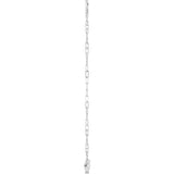 14K Gold Sideways Cross Bracelet - White Gold - view 3