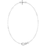 14K Gold Sideways Cross Bracelet - White Gold - view 2