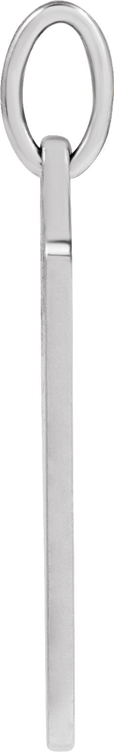 Platinum Cross Dog Tag Pendant - view 3