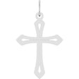Platinum Cross Necklace or Pendant – 25.1x15mm