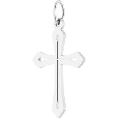Platinum Cross Necklace or Pendant – 25.1x15mm - view 2