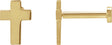 14K Gold Cross Earrings - Yellow Gold