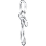 14K Gold Infinity-Inspired Cross Pendant - White Gold - view 2