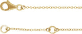 14K Gold Round Natural Diamond Sideways Cross Bracelet – 21x11mm - Yellow Gold - view 8