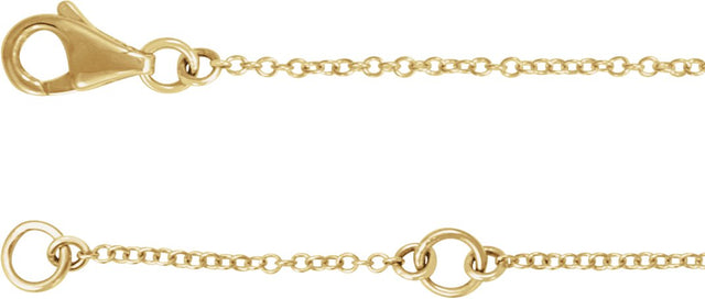 14K Gold Round Natural Diamond Sideways Cross Bracelet – 21x11mm - Yellow Gold - view 8