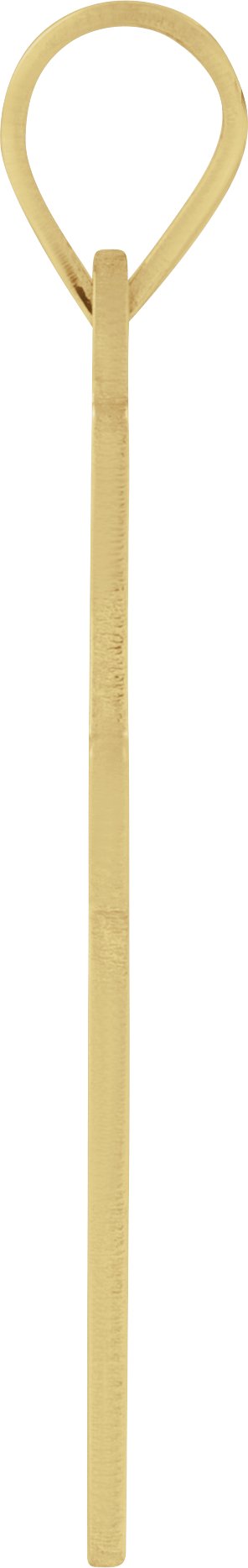 18K Gold Cross Necklace or Pendant – 25.9x12mm - view 4