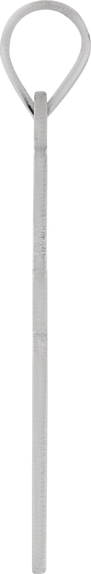 14K Gold Cross Necklace or Pendant IV - White Gold - view 4