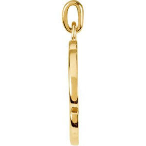 10K Gold Maltese Cross Pendant - view 2