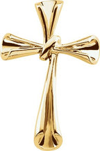 18K Gold Cross Pendant – 34.75x22.75mm