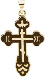 14K Gold St. Xena Cross Pendant - Yellow Gold