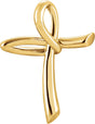 14K Gold Cross Pendant – 26x19.25mm - Yellow Gold