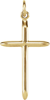 14K Gold Cross Necklace or Pendant – 25.75x14mm - Yellow Gold