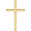 18K Gold Cross Necklace or Pendant – 21.7x13.5mm - Yellow Gold