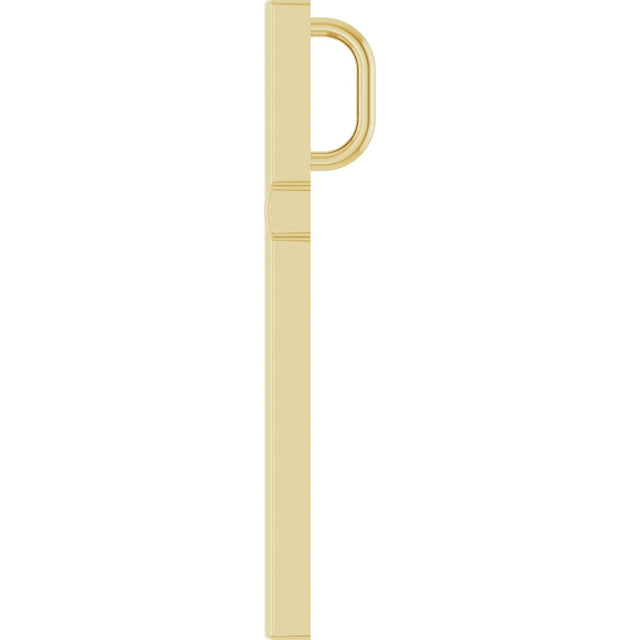 18K Gold Cross Necklace or Pendant – 21.7x13.5mm - Yellow Gold - view 3