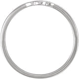 Platinum Youth Cross Signet Ring - view 2